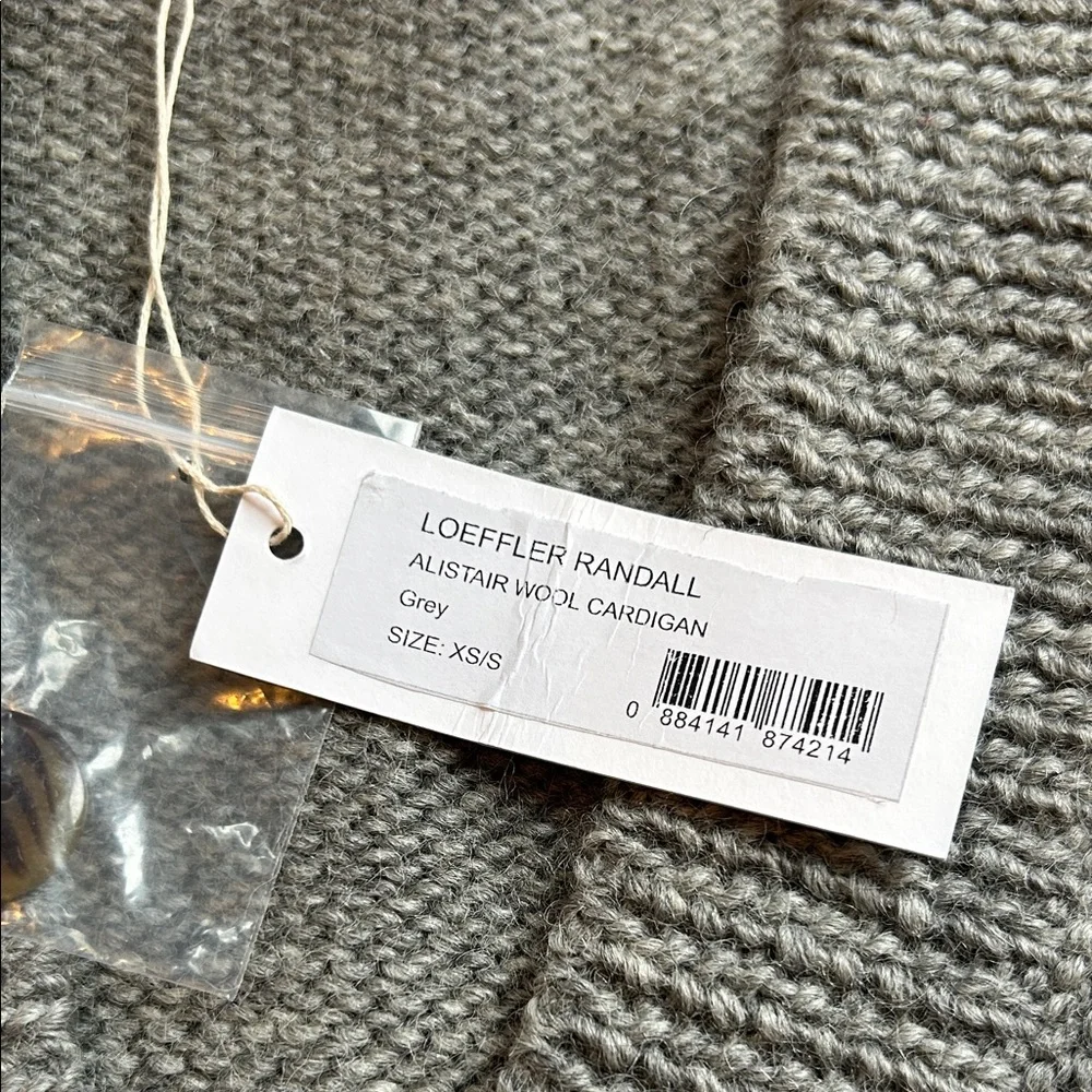 Loeffler Randall Gray Women's Cardigan - Picture 3 of 5